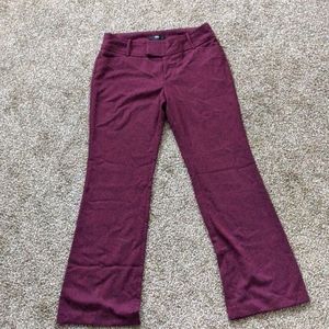 Mossimo Black Purple Tweed Slacks